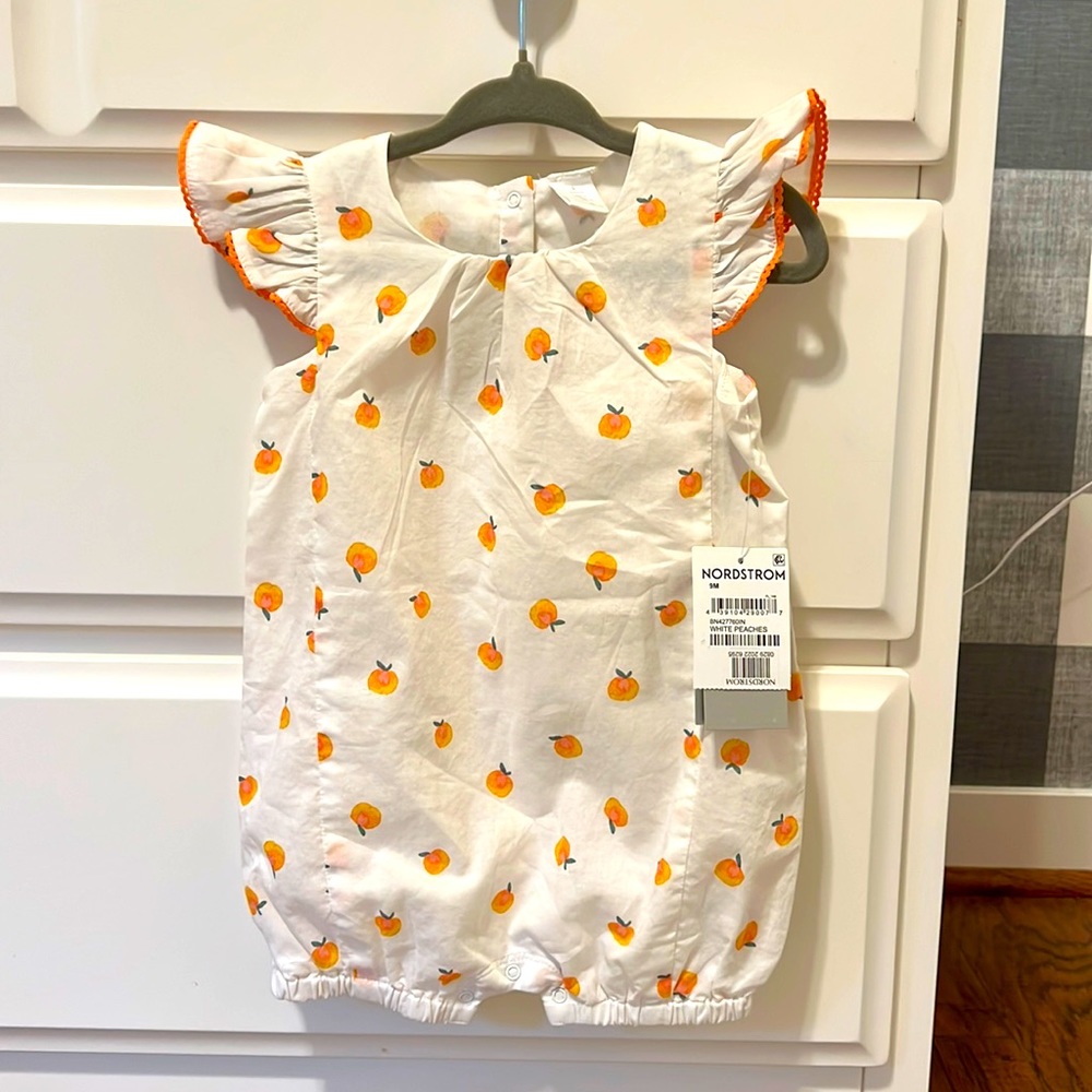 Nordstrom Baby Tangerine Romper